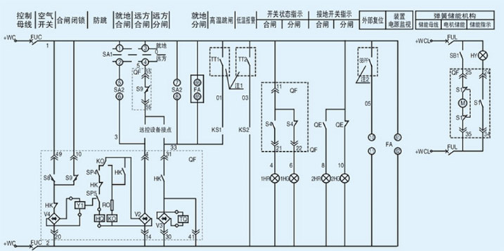 断路器电路图形图片